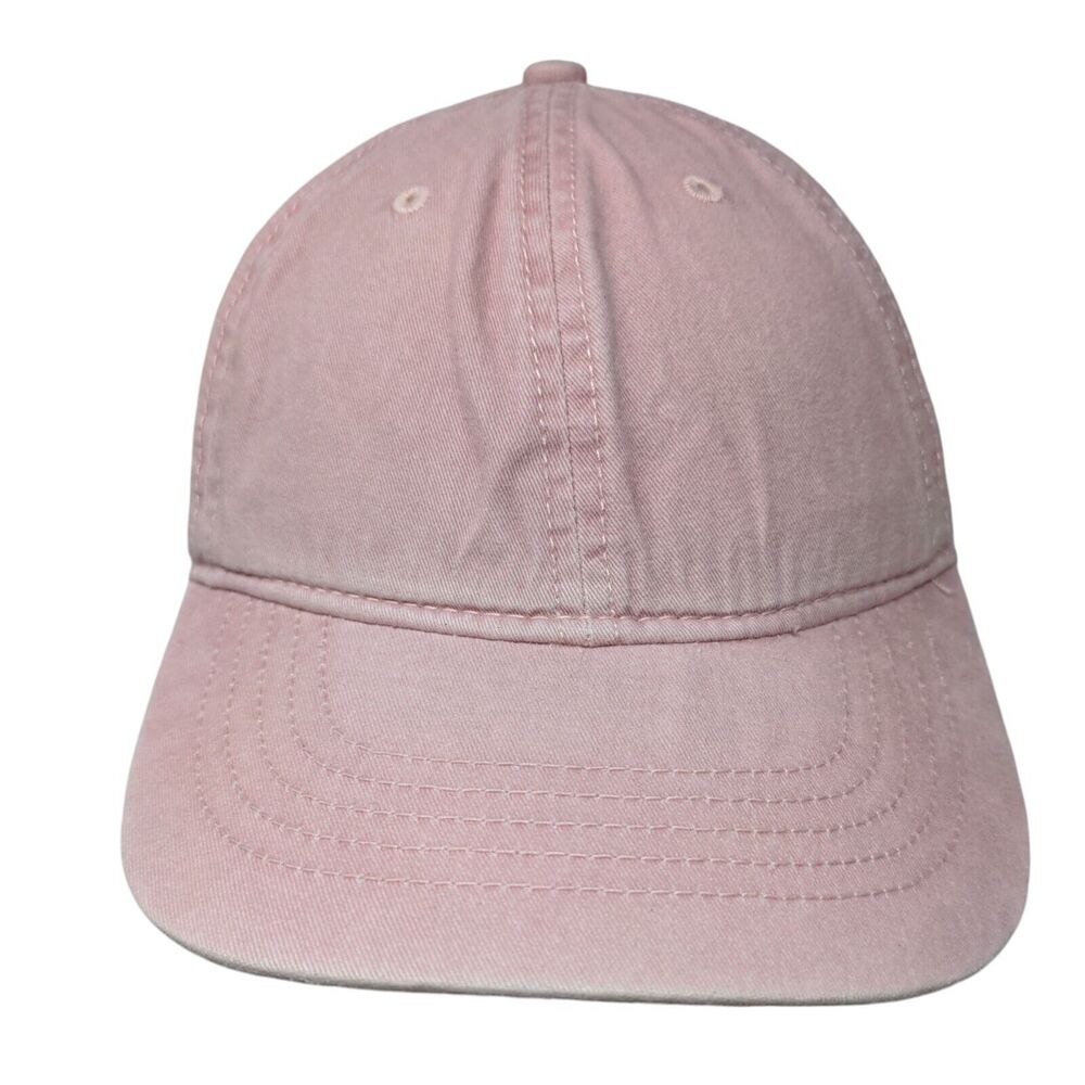 Unbranded Slideback Hat Pink OSFM Adjustable Vented Holes 6 Panel Blank